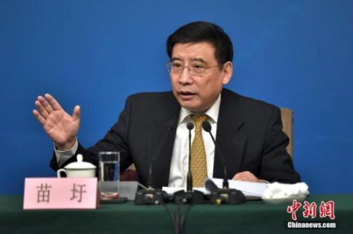 資料圖：苗圩。<a target='_blank' href='http://www.chinanews.com/'>中新社</a>記者金碩攝